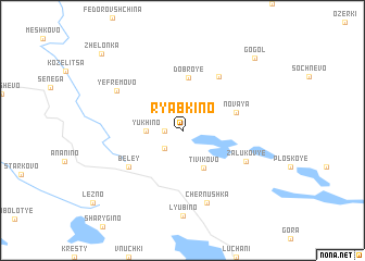 map of Ryabkino