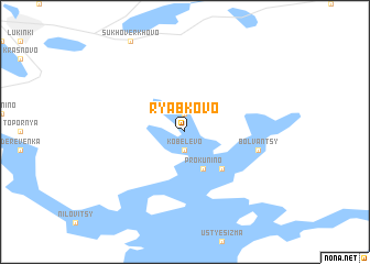 map of Ryabkovo
