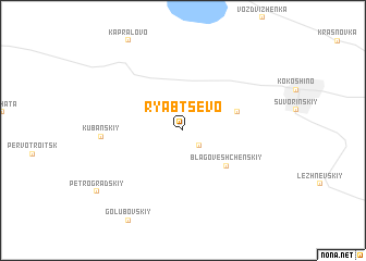 map of Ryabtsevo
