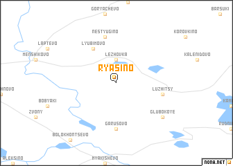 map of Ryasino
