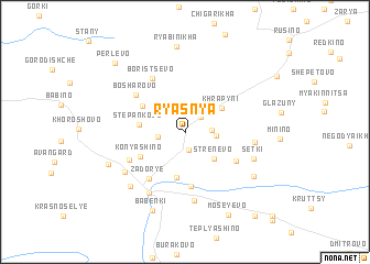 map of Ryasnya