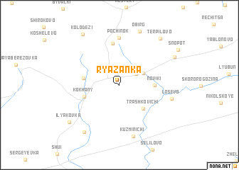 map of Ryazanka