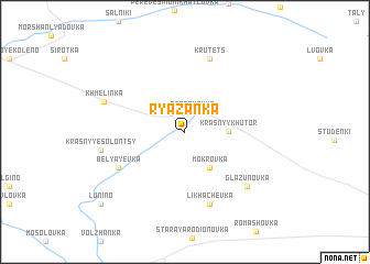 map of Ryazanka