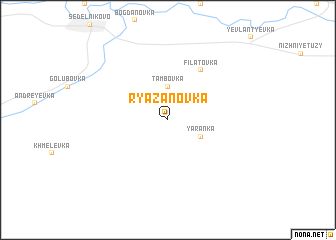 map of Ryazanovka