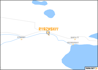 map of Ryazhskiy