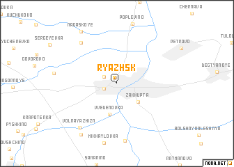 map of Ryazhsk