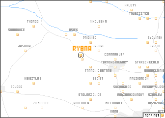 map of Rybna