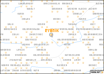 map of Rybnik