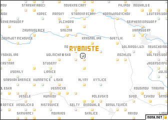 map of Rybniště