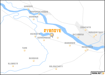 map of Rybnoye