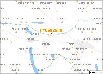 map of Rycerzewo