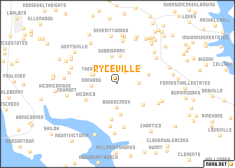map of Ryceville