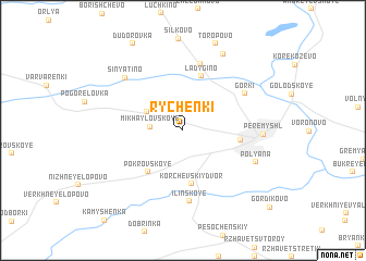 map of Rychënki