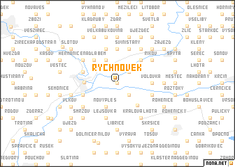 map of Rychnovek