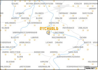 map of Rychwałd