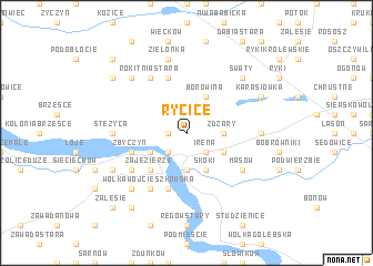 map of Rycice