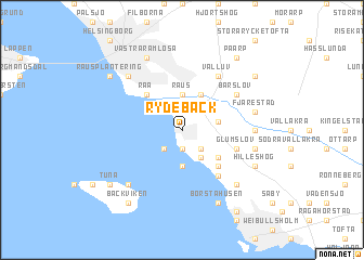 map of Rydebäck