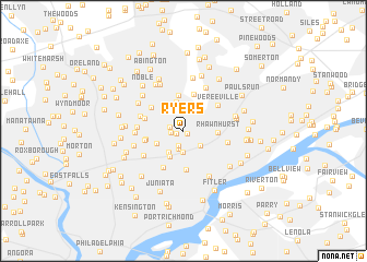 map of Ryers