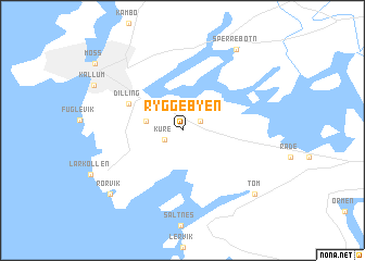 map of Ryggebyen