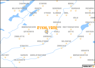 map of Rykhlyane