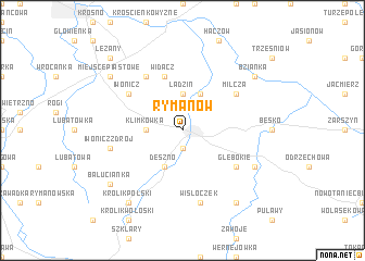 map of Rymanów