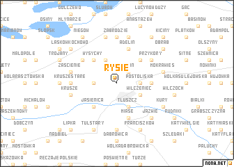 map of Rysie