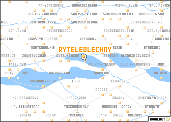 map of Rytele Olechny