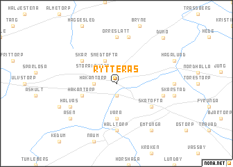 map of Rytterås