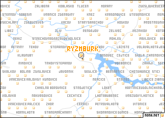 map of Rýzmburk