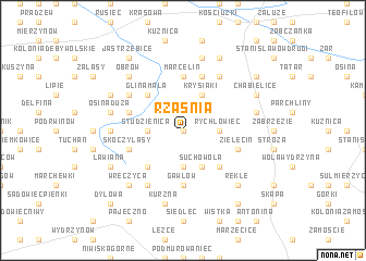 map of Rząśnia