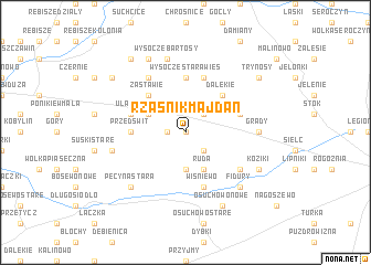 map of Rząśnik Majdan