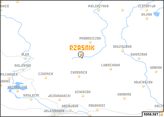 map of Rząśnik