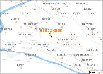 map of Rzeczkowo