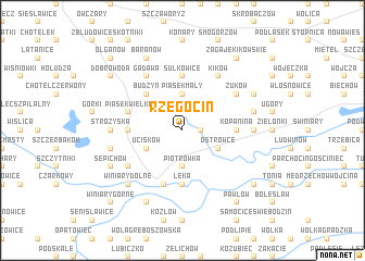 map of Rzegocin