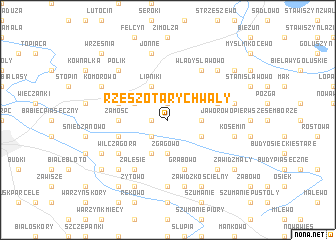 map of Rzeszotary Chwały