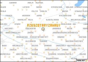 map of Rzeszotary Zawady