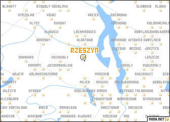 map of Rzeszyn