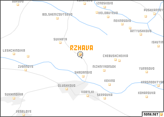 map of Rzhava