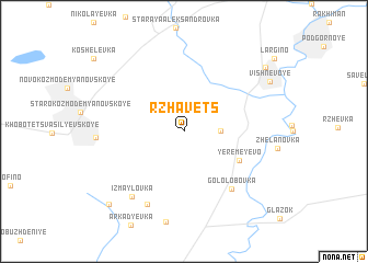 map of Rzhavets