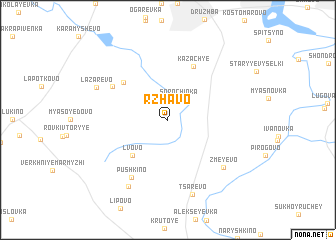 map of Rzhavo