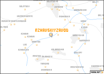 map of Rzhavskiy Zavod
