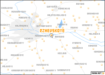 map of Rzhevskoye