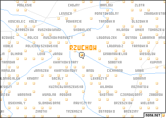 map of Rzuchów