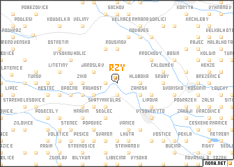 map of Rzy