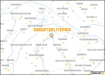 map of Sa‘ādat Qolī-ye Pā\