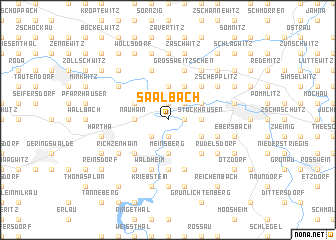 map of Saalbach