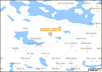 map of Säänjärvi