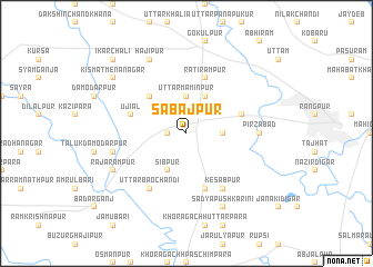 map of Sābājpur