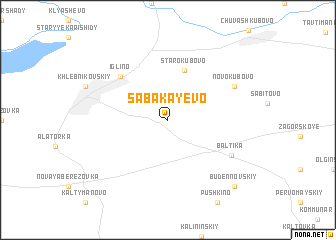 map of Sabakayevo
