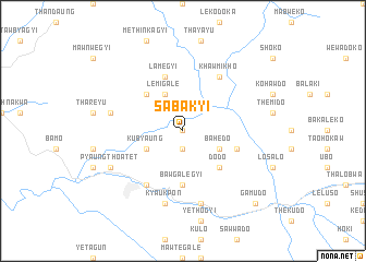 map of Sabakyi